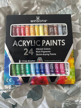 Acrylic Paint Tubes - 24